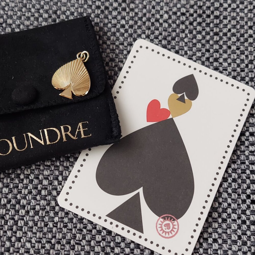 Foundrae 18k Spade charm
